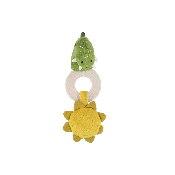 Игрушка-прорезыватель Trixie Baby Dino, зеленый с желтым (24910) - Pampik