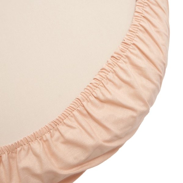 Простирадло на резинці Twins Organic, бязь преміум, 90x50 см, бежевий (6010-TO95-02) - Pampik - 2