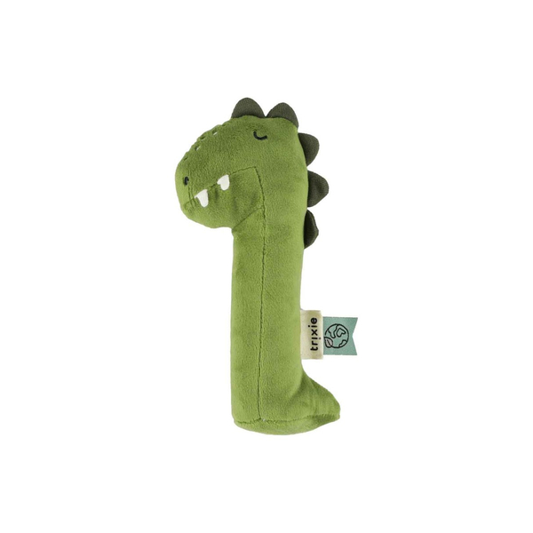 Плюшева іграшка-пищалка Trixie Baby Dino, зелений (24879) - Pampik
