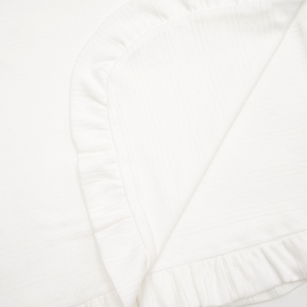 Плед Twins Softie, интерлок, 90x90 см, белый (9015-TSFI-01) - Pampik - 2