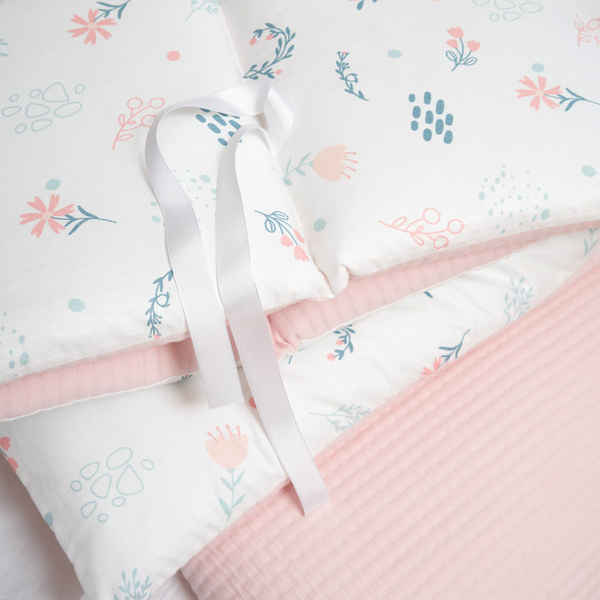 Постельный комплект Twins Cotton, 7 элементов, розовый (4077-TC-08) - Pampik - 6