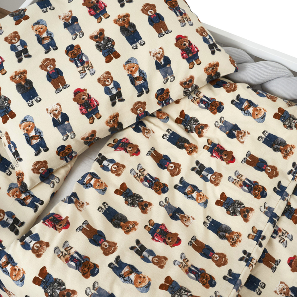 Комплект постільної білизни Twins Soft для хлопчика, полуторний, фланель, 4 предмети, білий з принтом (1115-TPS-25) - Pampik - 4