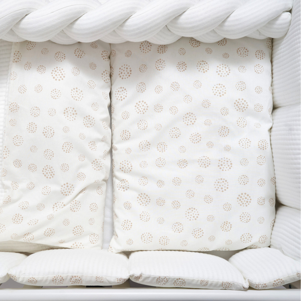 Постільний комплект Twins Cotton, 7 елементів, білий (4077-TC-01) - Pampik - 4