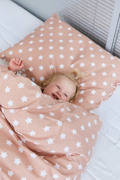 Комплект постільної білизни Twins Star, полуторний, 4 предмети, зигзаг теракотовий (1155-TPS-17) - Pampik - 7