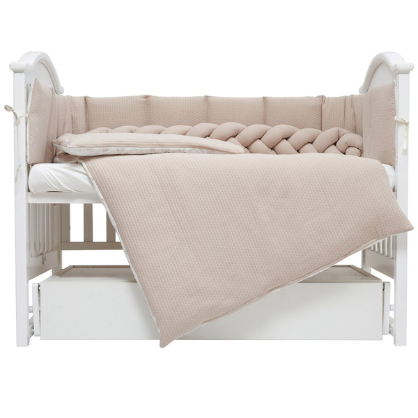 Постільний комплект Twins Cotton, 7 елементів, бежевий (4077-TC-02) - Pampik - 2