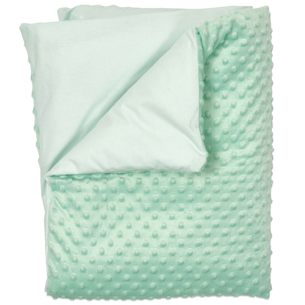 Плед Twins Minky, со съемным утеплителем, 100х80 см, мятный (1420-PTMS-14) - Pampik