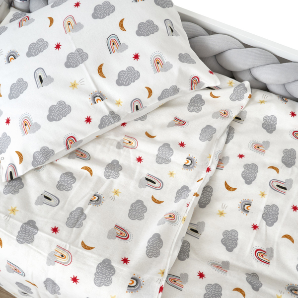 Комплект постільної білизни Twins Soft, полуторний, фланель, 4 предмети, білий з принтом (1115-TPS-20) - Pampik - 3