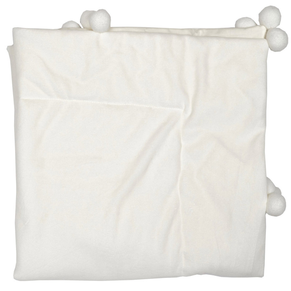 Плед Twins Smurf, велюр, 90х90 см, молочный (1434-TS-202) - Pampik