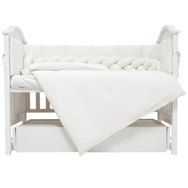 Постільний комплект Twins Cotton, 7 елементів, молочний (4077-TC-202) - Pampik - 2