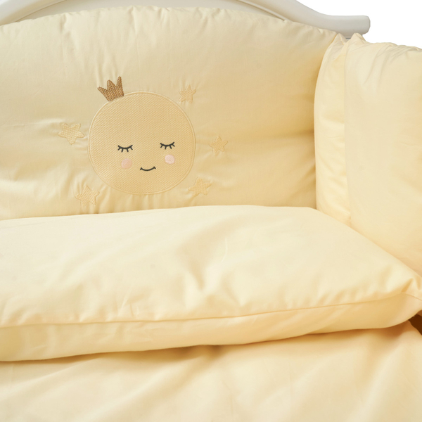 Постільний комплект Babycentre & Twins Moonlight, 6 елементів, ванільний (4011-BTMO-05) - Pampik - 3
