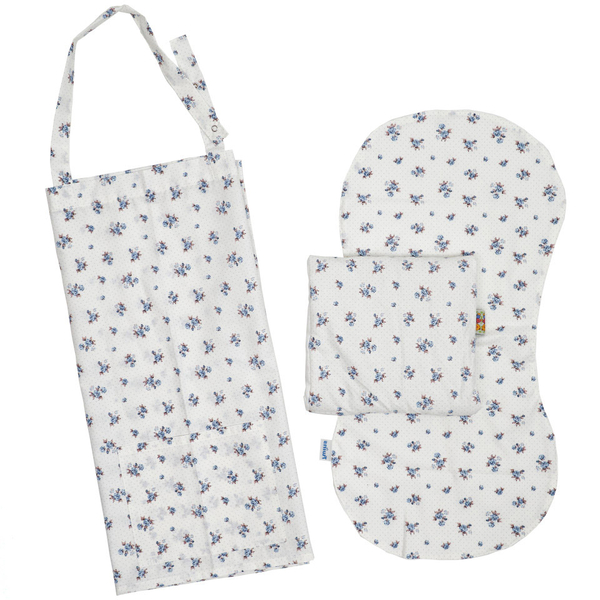 Набір для годування Twins, 3 елементи, білий з принтом, в асортименті (9000-TK3-20) - Pampik - 3