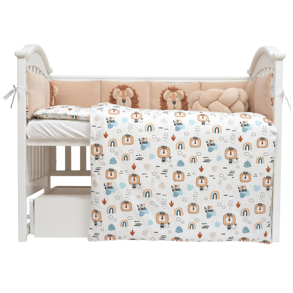 Постільний комплект Twins Leo, 7 елементів, бежевий (4079-TL-02) - Pampik - 2