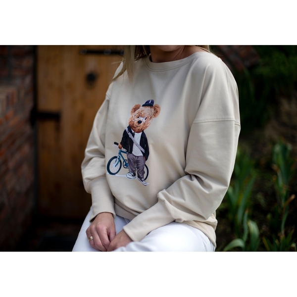 Світшот Ceba Baby Fluffy Puffy Teddy Bears Bart, р.L-XL, бежевий (W-860-132-686) - Pampik - 3