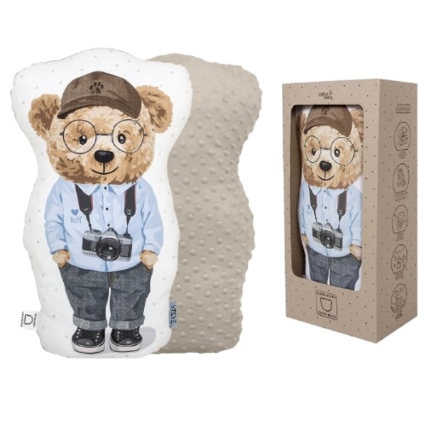 Подушка Ceba Baby Cuddie Fluffy Puffy Steve, хлопчик, 50х24 см (W-852-132-687) - Pampik