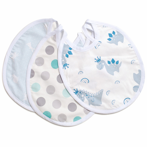 Слинявчик Twins водонепроникний, бавовна, 2 шт, boy хлопчик (W-1610-ST-25) - Pampik