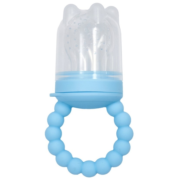 Ніблер силіконовий Twins Горошинки, блакитний (NG-03-04) - Pampik