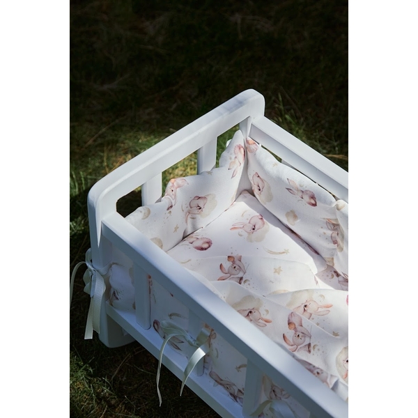 Ліжечко для ляльки Goydalka, білий (12С29-1) - Pampik - 2