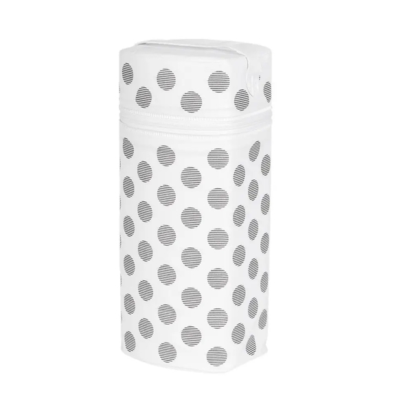 Термоупаковка для бутылочки Ceba Baby Jumbo Day & Night Polka Dots Горохи, бело-розовый (W-005-099-543) - Pampik