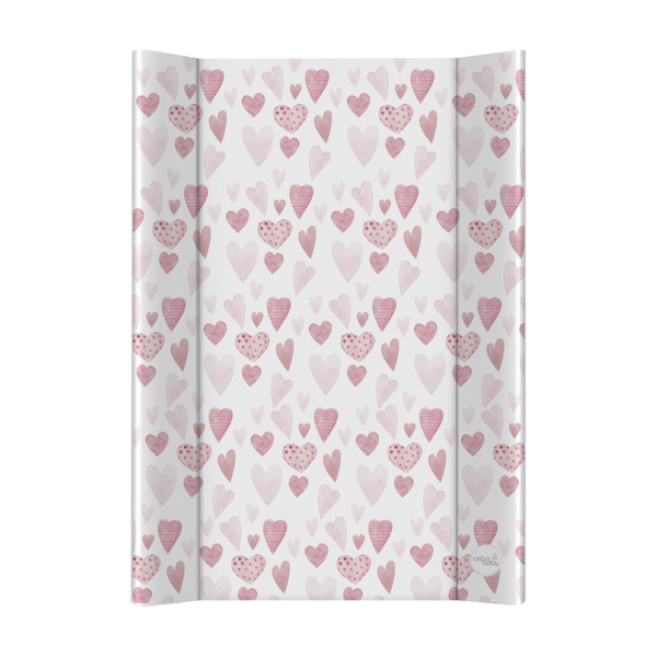 Пеленатор Ceba Baby Ultra light Lots of Love, 70х50 см, біло-рожевий (W-204-000-748) - Pampik