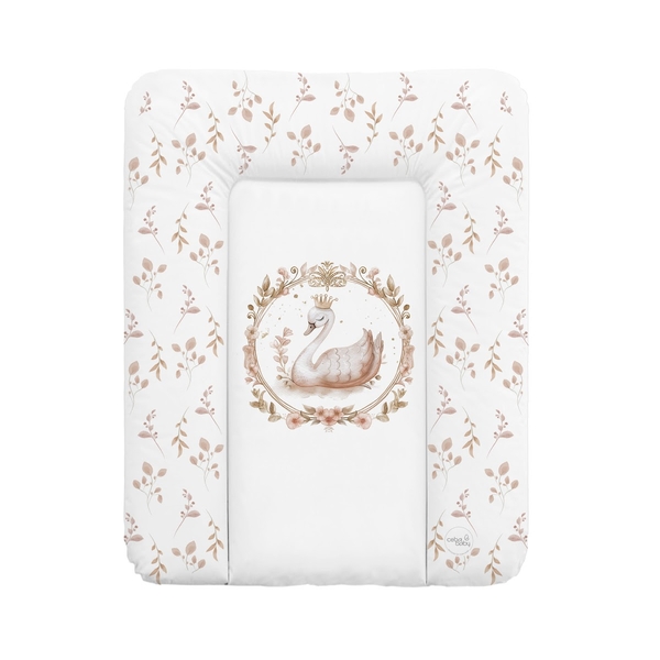 Сповивальний матрац Ceba Baby Basic Glamour Style, 70х50 см, біло-бежевий (W-143-000-784) - Pampik