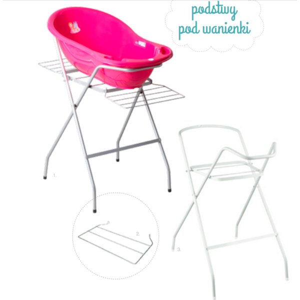 Подставка под детскую ванночку Tega Baby, 102 см, белый (DM-018-01) - Pampik - 2