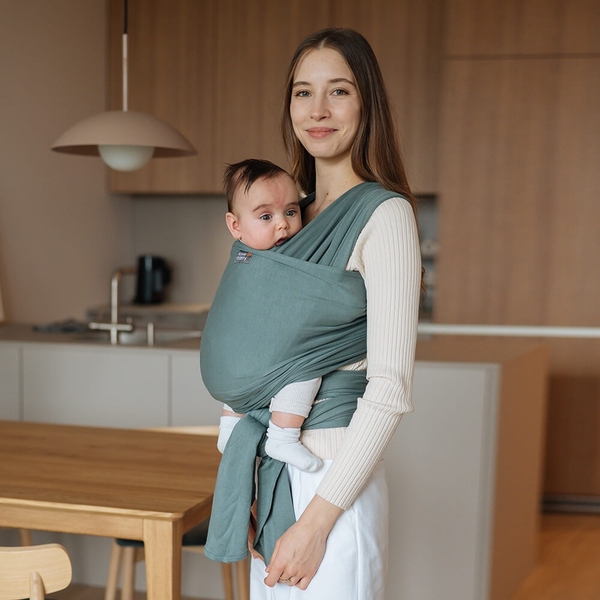 Трикотажный слинг-шарф Love & Carry Базилик (LC425) - Pampik - 2