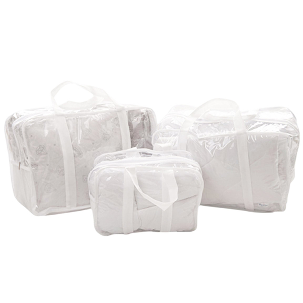 Набір сумок в пологовий Twins, 3 шт, білий (8000-3ел-01) - Pampik