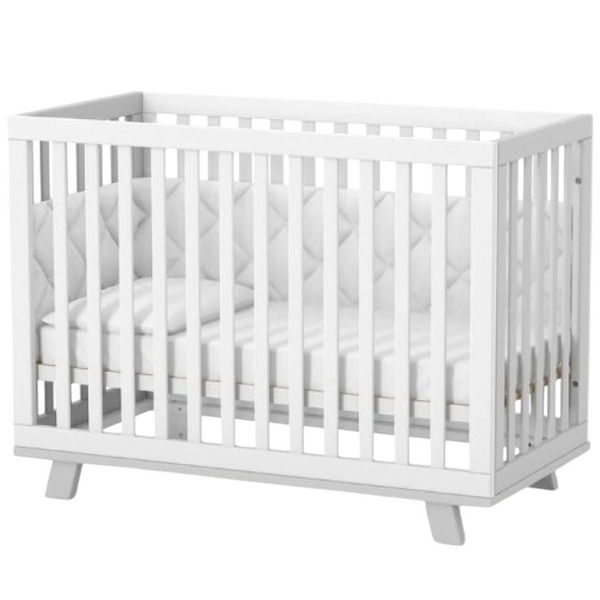 Ліжко Верес ЛД1 Манхеттен, з маятником, білий з сірим (1.1.70.32.17) - Pampik