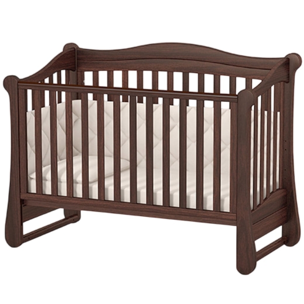 Ліжко Верес ЛД18, без коліс, без шухляди, горіх коричневий (18.3.1.1.03) - Pampik