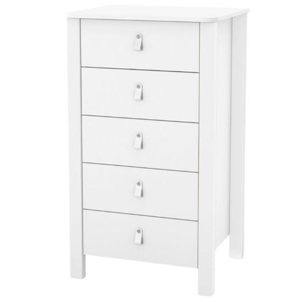 Комод Верес Монако високий 600, білий (34.1.351.2.06) - Pampik