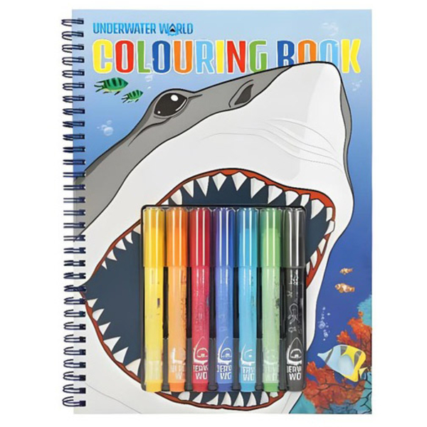 Книга-розмальовка Depesche Акула, з фломастерами (47300/33926) - Pampik