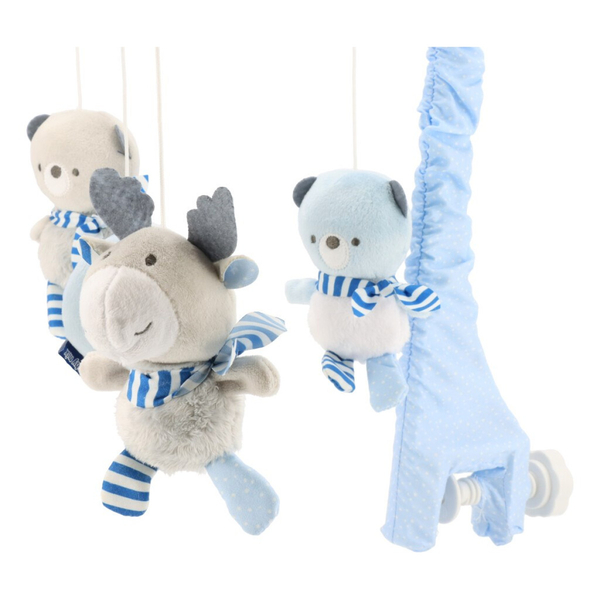 Мобіль Baby Mix Моряки TK-523M, плюшевий, механічний, блакитний (49415) - Pampik - 2