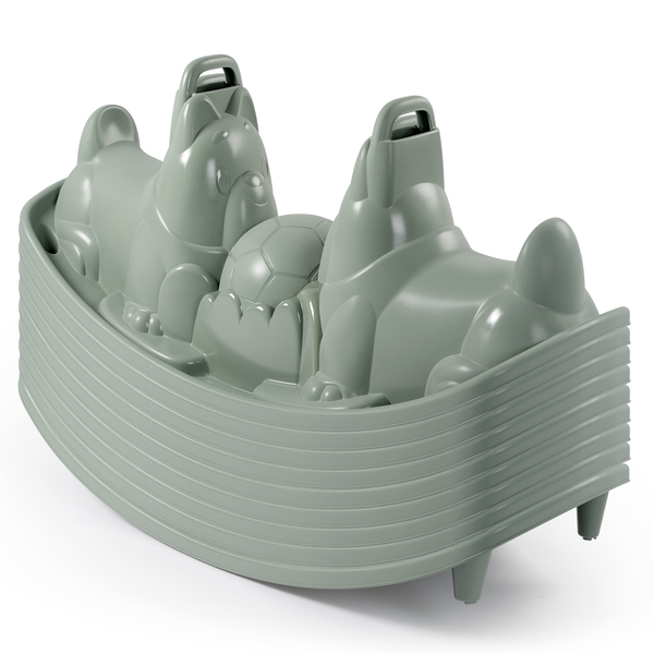 Качели двойные Smoby Life Собачки, 115x50x51 см, серый (7600830211) - Pampik - 3