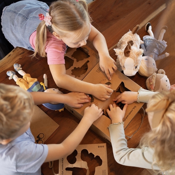 М'яка іграшка Petite&Mars Ведмедик Matt, 34 см, коричневий (631756) - Pampik - 7