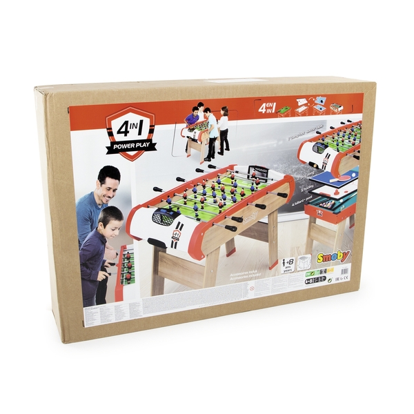 Деревянный многофункциональный стол Smoby Павер Плей 4 в 1, 120х90х87 см (7600640002) - Pampik - 3