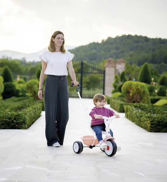 Трехколесный велосипед 2 в 1 Smoby Toys Би Муви Розовая жемчужина (7600740339) - Pampik - 8