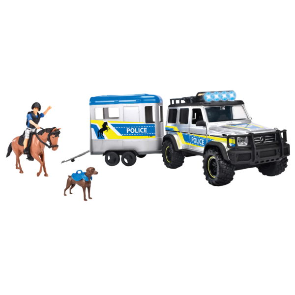 Ігровий набір Dickie Toys Поліція Перевезення коней, 40 см (3717007) - Pampik