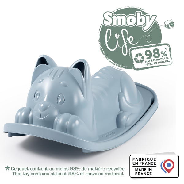 Гойдалка Smoby Life Кошеня, 78х38х35 см, блакитний (7600830109) - Pampik - 3