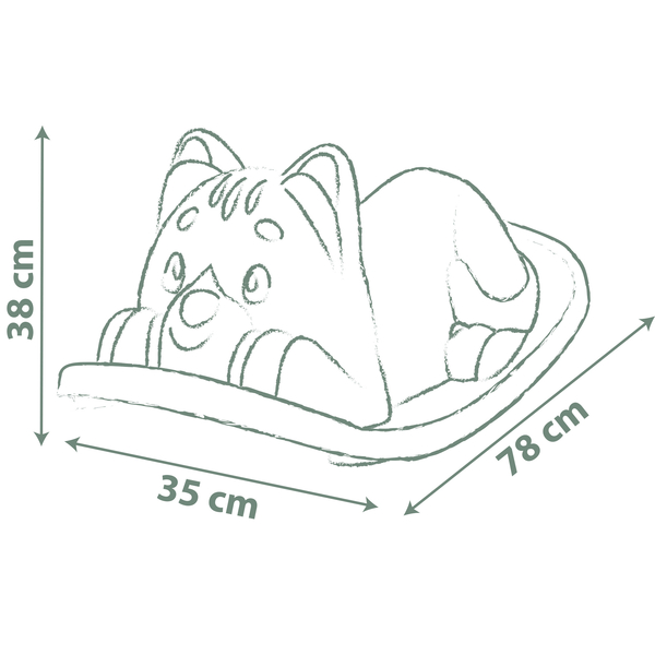 Гойдалка Smoby Life Кошеня, 78х38х35 см, зелений (7600830108) - Pampik - 4