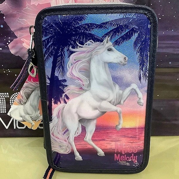 Пенал с наполнением Depesche Лошадь, синий (410583/32860) - Pampik - 5