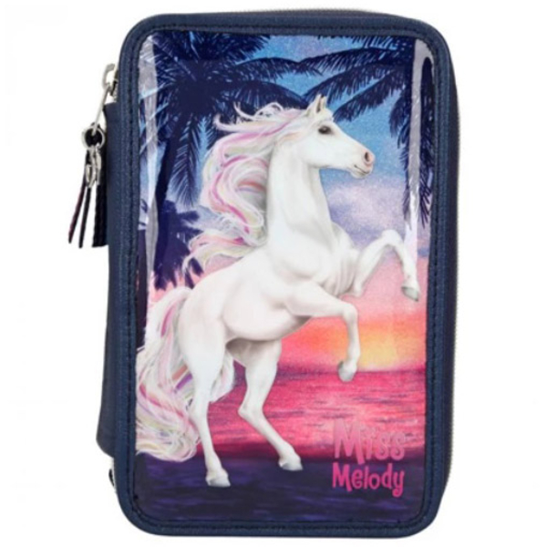 Пенал с наполнением Depesche Лошадь, синий (410583/32860) - Pampik