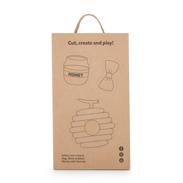 М'яка іграшка Petite&Mars Ведмедик Matt, 34 см, коричневий (631756) - Pampik - 4