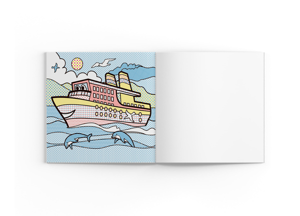 Водная раскраска. Корабли, 8 страниц (F00024192) - Pampik - 4