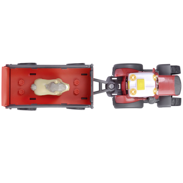 Трактор Dickie Toys ABC Массі Фергюсон Перевізник коней, звук, світло, 30 см (4115012) - Pampik - 4