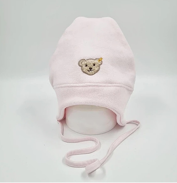 Шапочка велюровая Steiff, 3-4 года, розовый (0006865/8428) - Pampik - 4