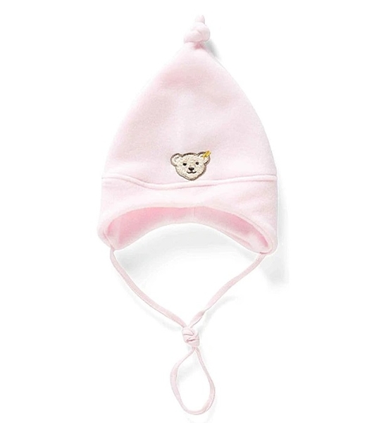 Шапочка велюровая Steiff, 3-4 года, розовый (0006865/8428) - Pampik - 2