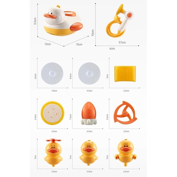 Детский набор для купания Urmywo Утята, 8 элементов (821DY) - Pampik - 5