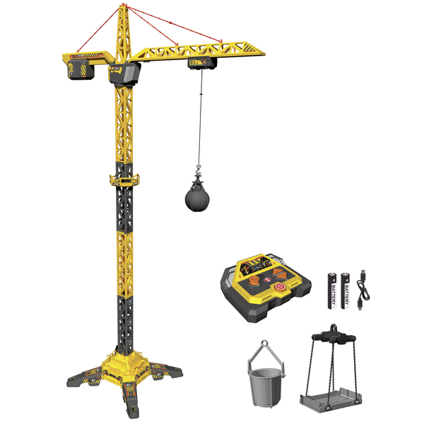 Мега кран на радіокеруванні Dickie Toys Титан, зі світлом, 150 см (3729023) - Pampik