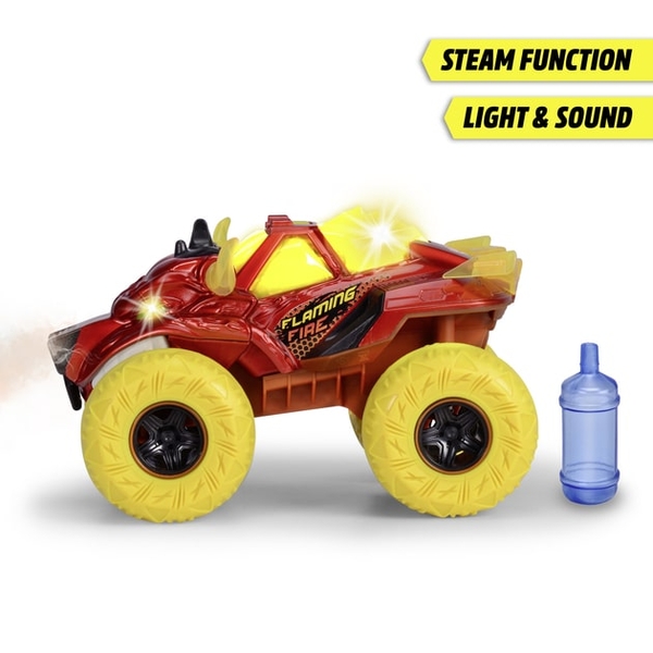 Машинка Dickie Toys Палаючий вогняний монстр, пар, звук, світло, 25 см (3754003) - Pampik - 4