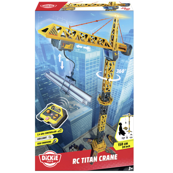 Мега кран на радіокеруванні Dickie Toys Титан, зі світлом, 150 см (3729023) - Pampik - 2